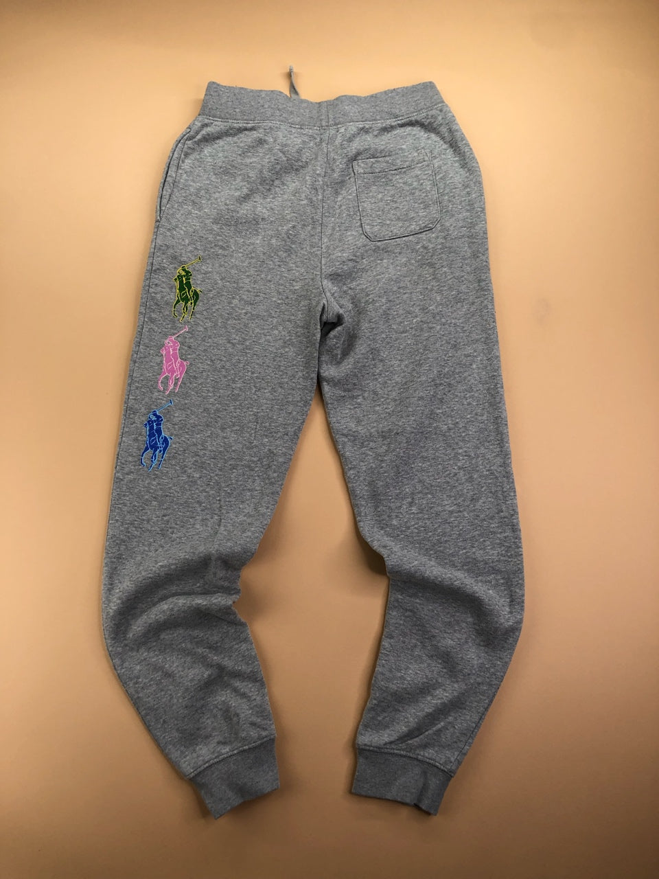 Jogging Ralph Lauren gris multicolore – vue 4