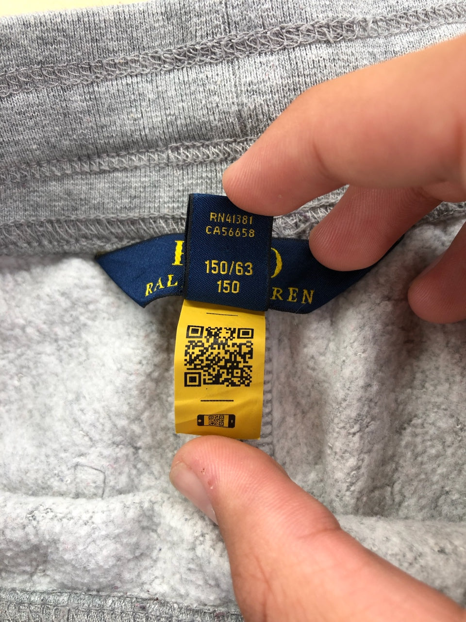 Jogging Ralph Lauren gris multicolore – vue 7