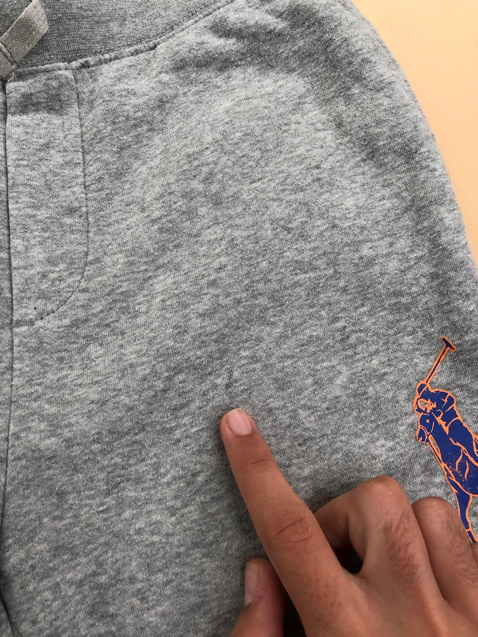 Jogging Ralph Lauren gris multicolore – vue 9