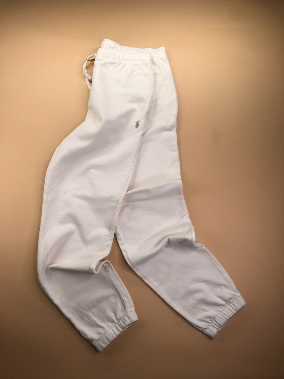 Jogging Ralph Lauren blanc crème – vue 1