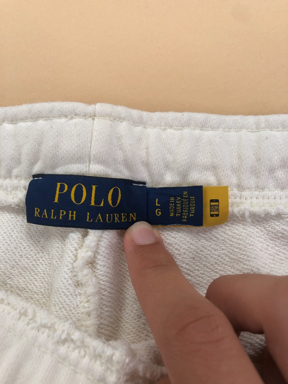 Jogging Ralph Lauren blanc crème – vue 6