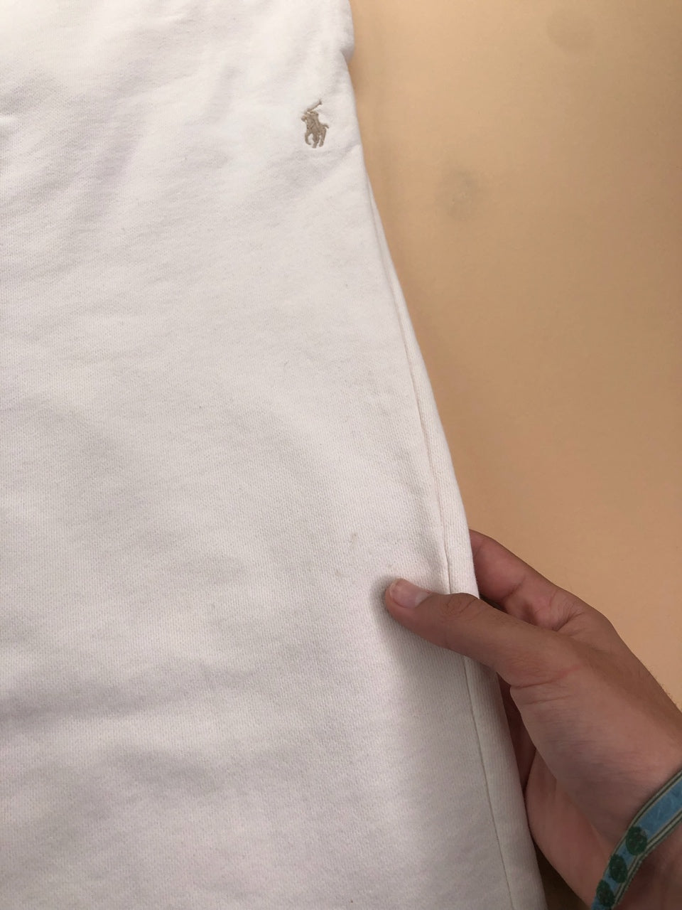 Jogging Ralph Lauren blanc crème – vue 13