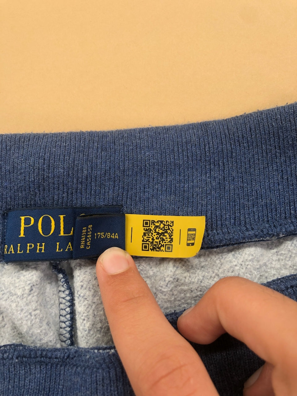 Jogging Ralph Lauren bleu marine chiné – vue 7