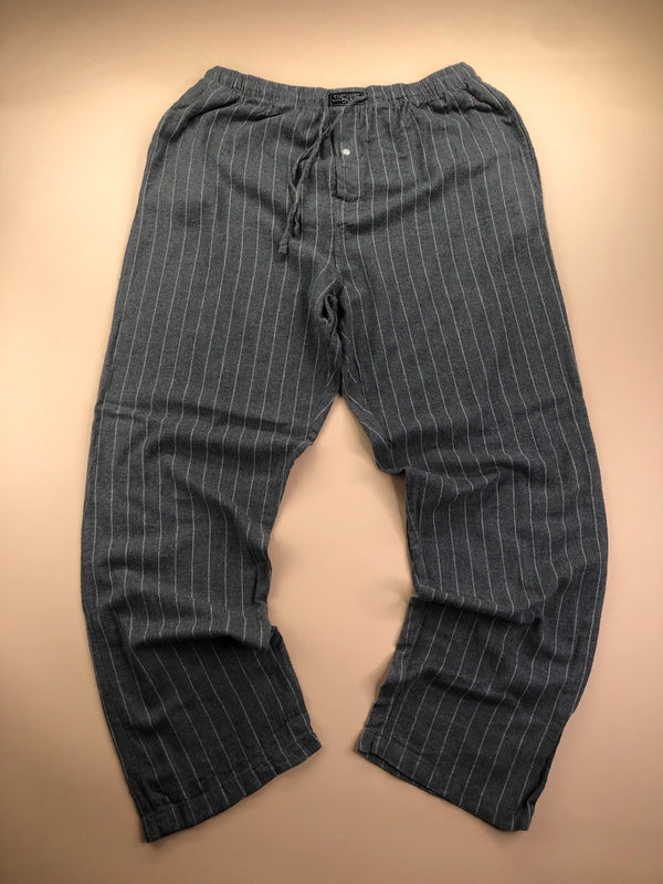 Pyjama Ralph Lauren baggy gris et blanc rayé – vue 4