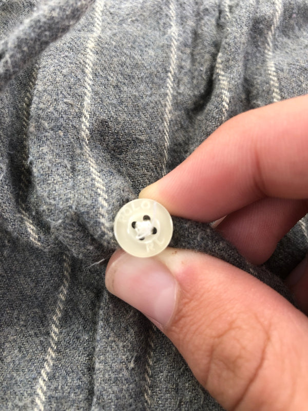 Pyjama Ralph Lauren baggy gris et blanc rayé – vue 5