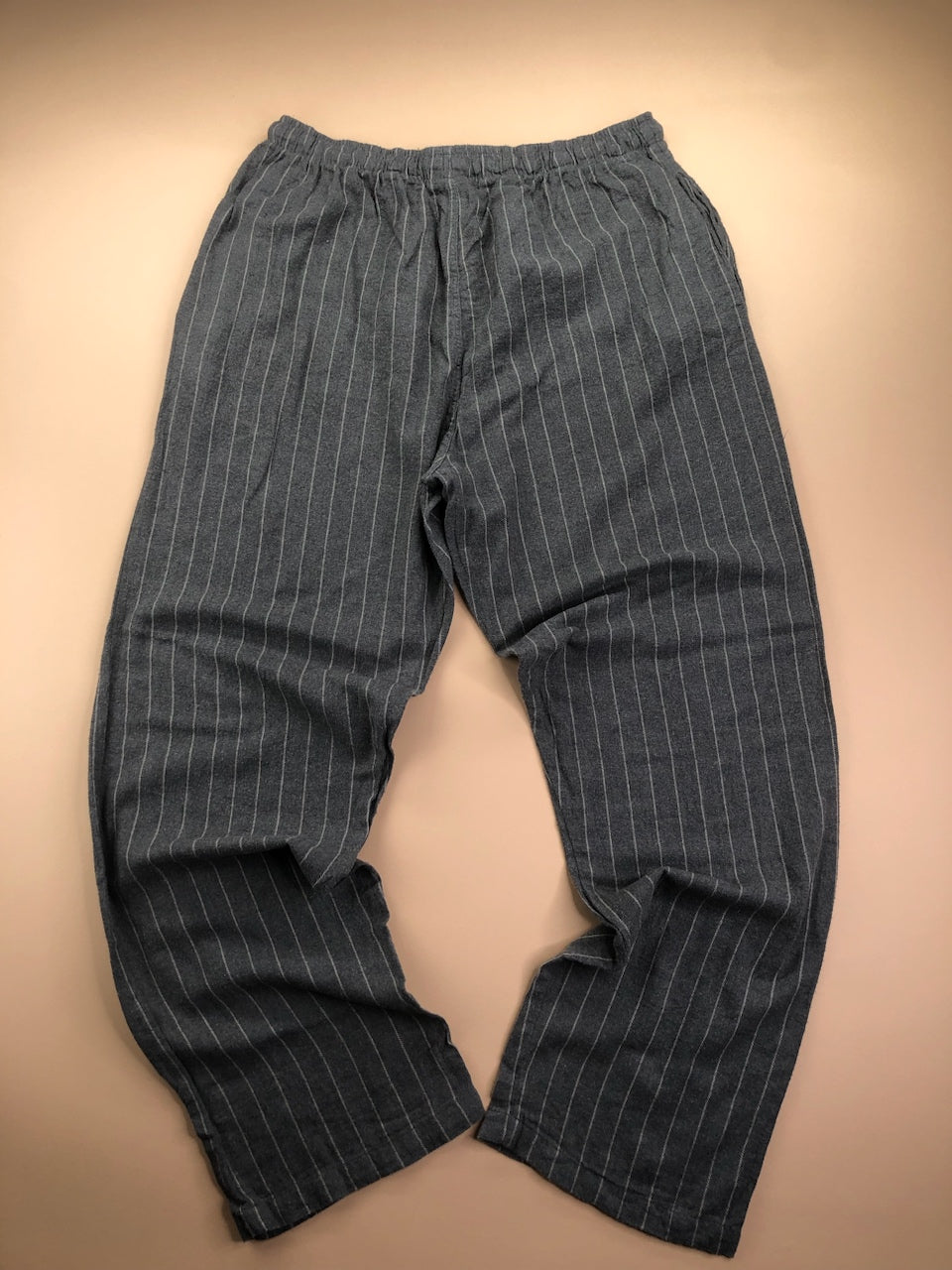 Pyjama Ralph Lauren baggy gris et blanc rayé – vue 9