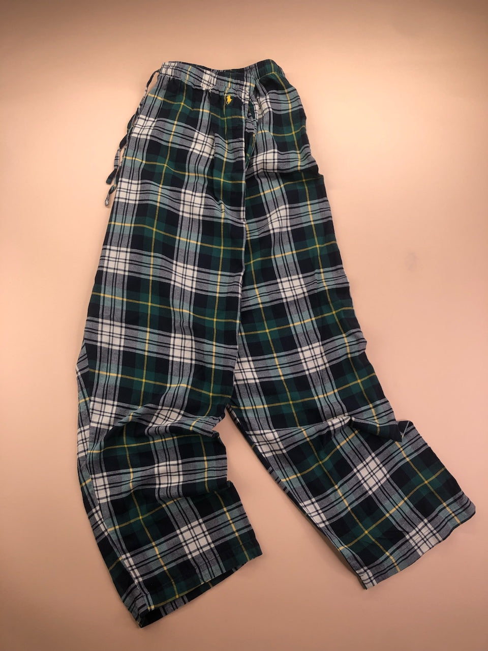 Pyjama Ralph Lauren tartan vert et blanc – vue 1