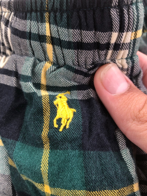 Pyjama Ralph Lauren tartan vert et blanc – vue 3