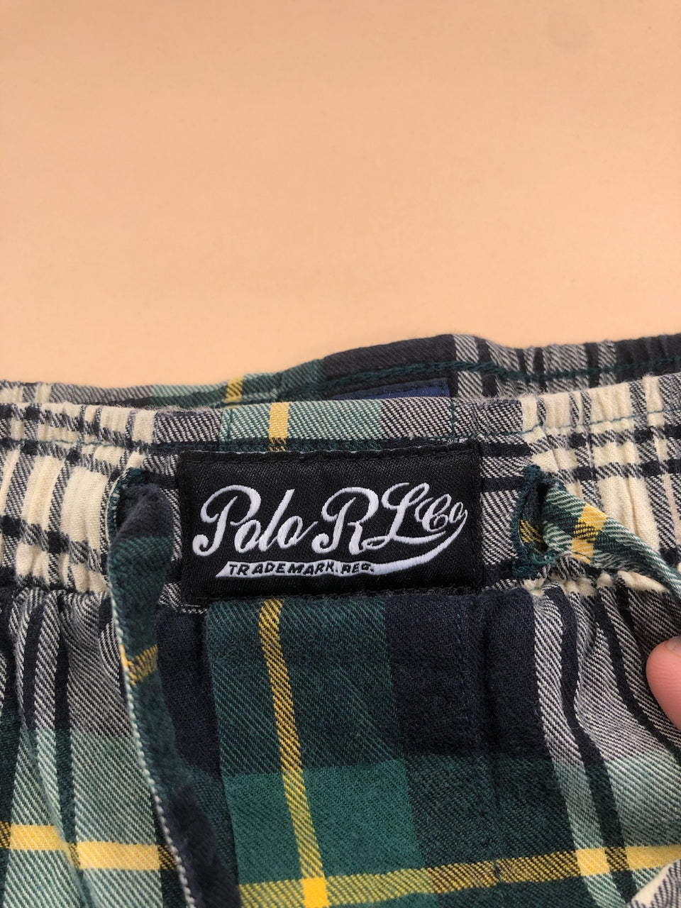 Pyjama Ralph Lauren tartan vert et blanc – vue 6