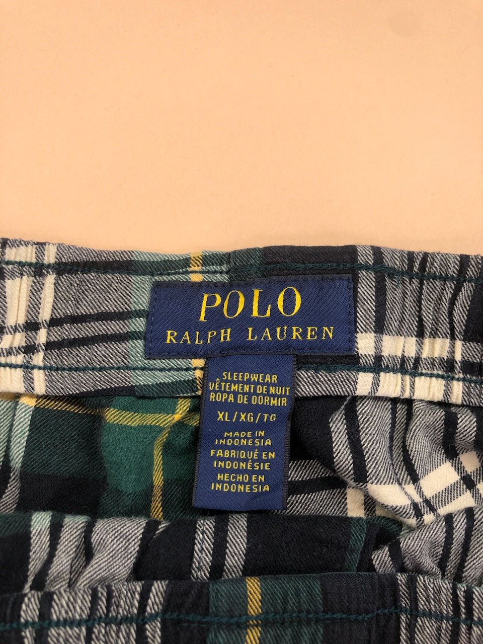 Pyjama Ralph Lauren tartan vert et blanc – vue 7