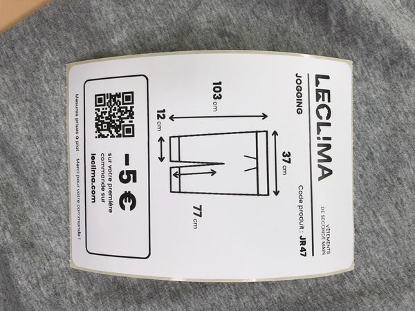 Pyjama Ralph Lauren gris chiné – mesures à plat