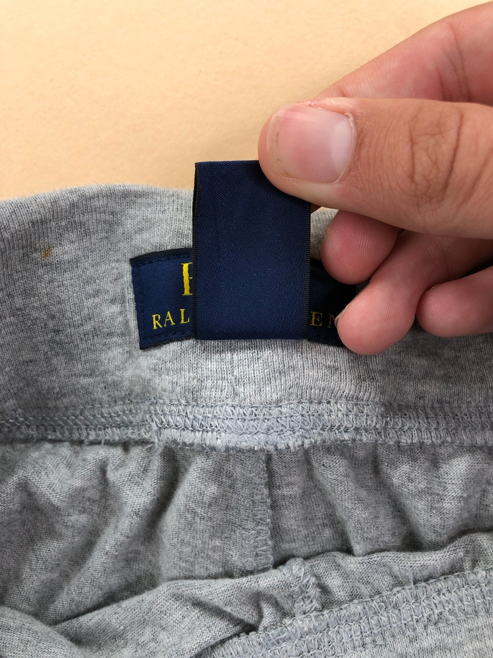 Pyjama Ralph Lauren gris chiné – vue 7