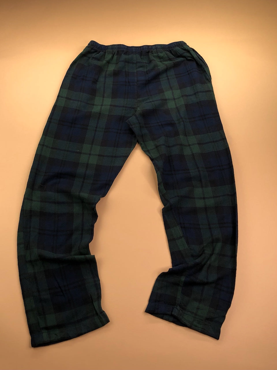Pyjama Ralph Lauren baggy tartan bleu marine et vert foncé – vue 9