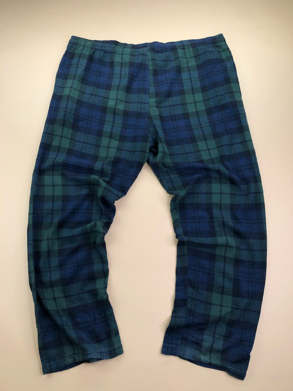 Pyjama Ralph Lauren baggy tartan bleu et vert – vue 9