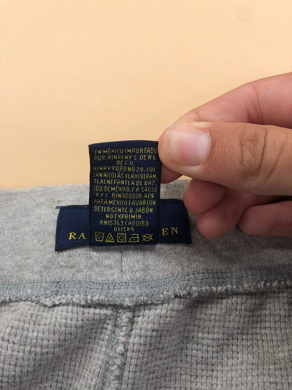 Jogging Ralph Lauren baggy gris – vue 7