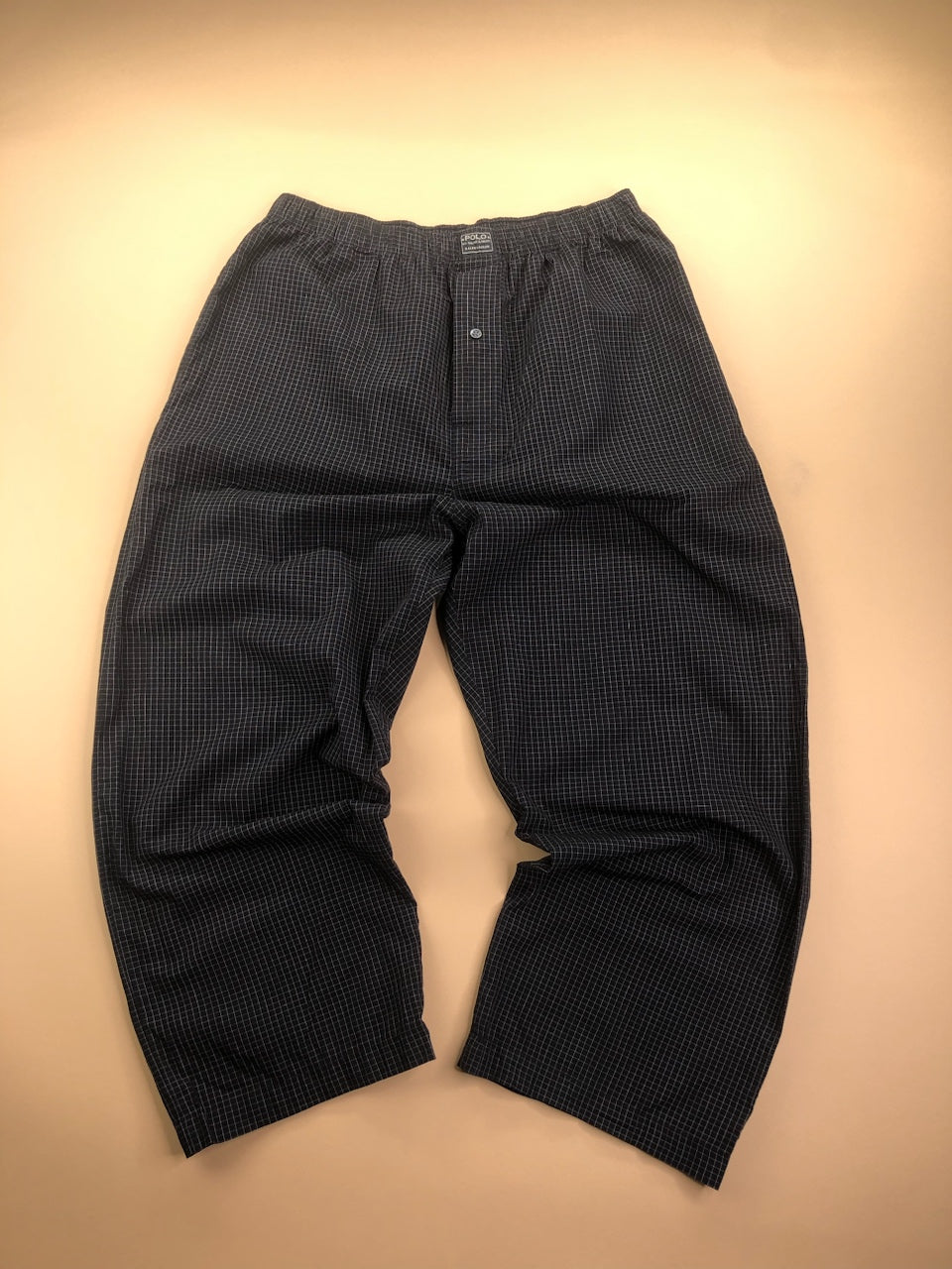 Pyjama Ralph Lauren noir et gris à carreaux – vue 3