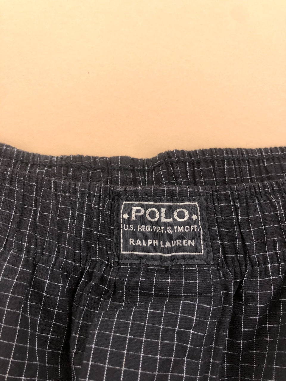 Pyjama Ralph Lauren noir et gris à carreaux – vue 5