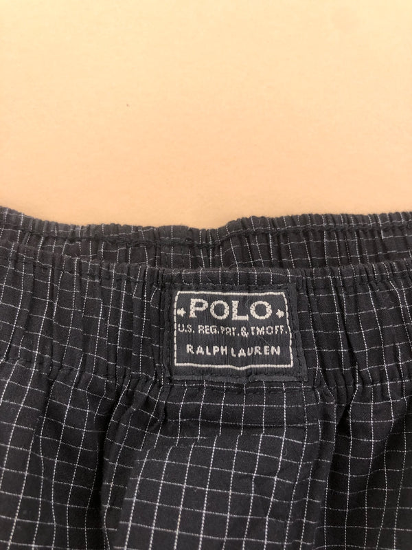 Pyjama Ralph Lauren noir et gris à carreaux – vue 5
