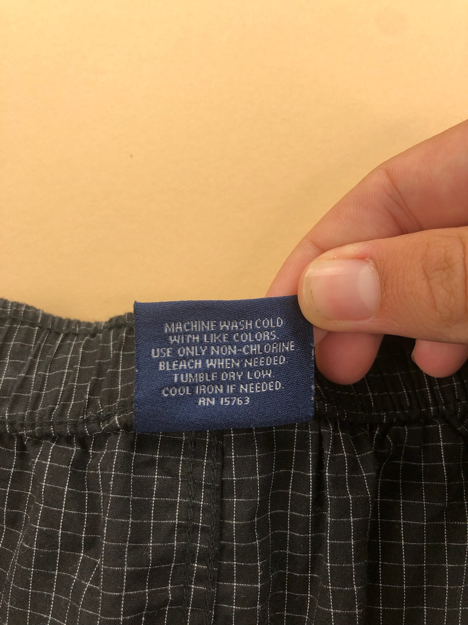 Pyjama Ralph Lauren noir et gris à carreaux – vue 7