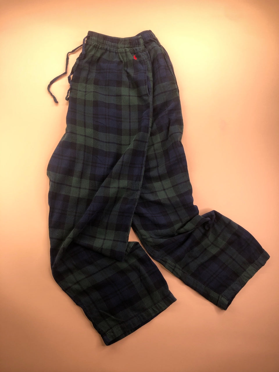 Pyjama Ralph Lauren tartan bleu et vert – vue 1