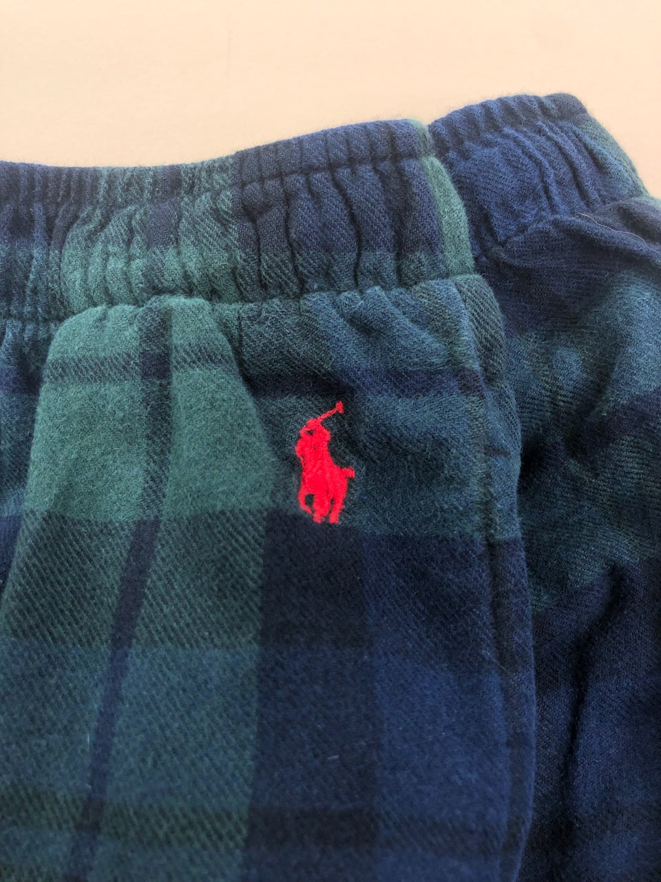 Pyjama Ralph Lauren tartan bleu et vert – vue 3