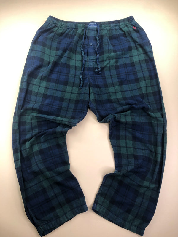 Pyjama Ralph Lauren tartan bleu et vert – vue 4