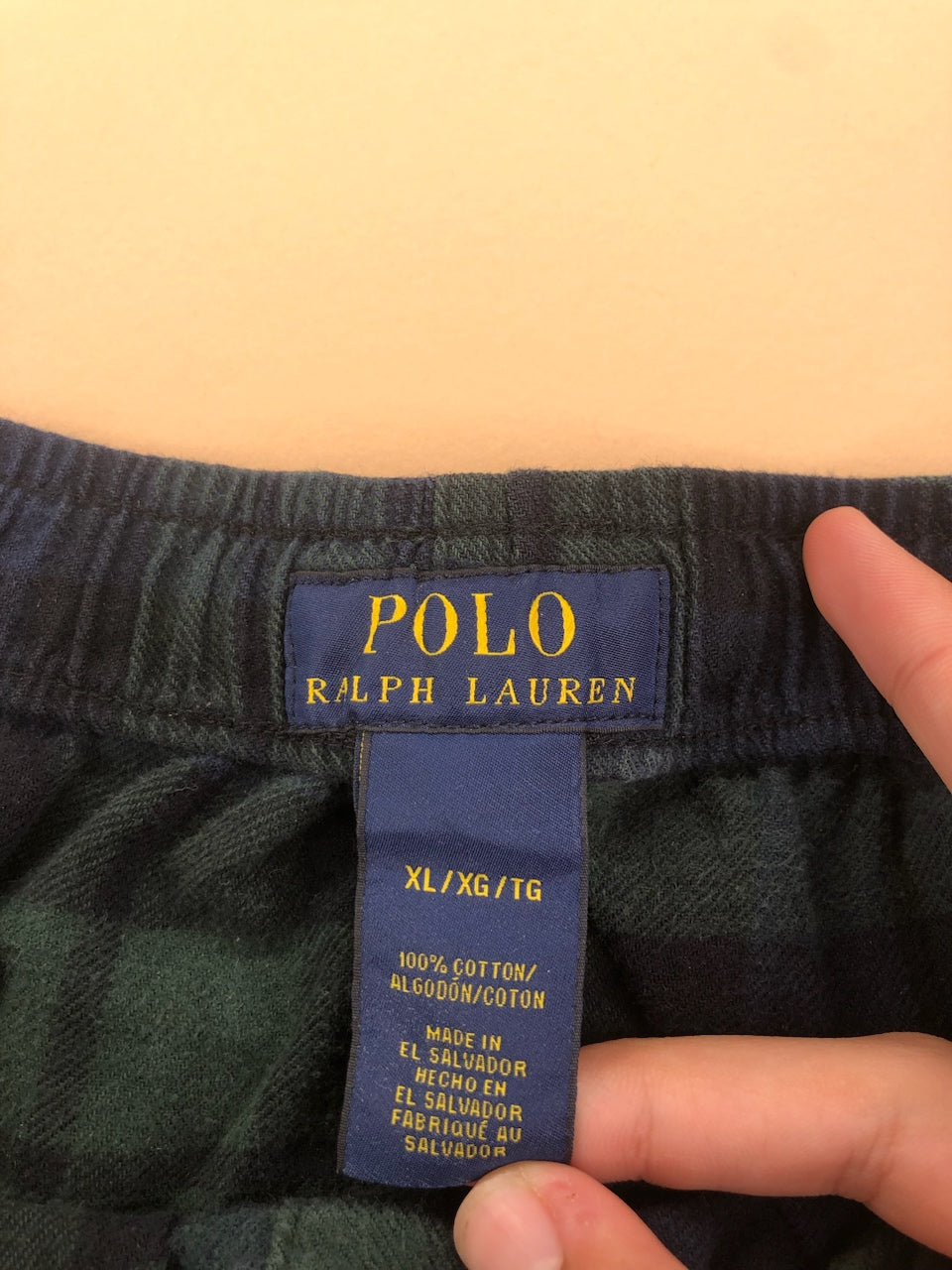 Pyjama Ralph Lauren tartan bleu et vert – vue 7