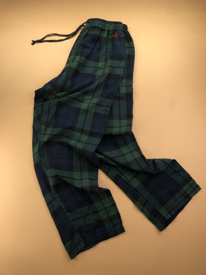 Pyjama Ralph Lauren baggy tartan vert et bleu marine – vue 1