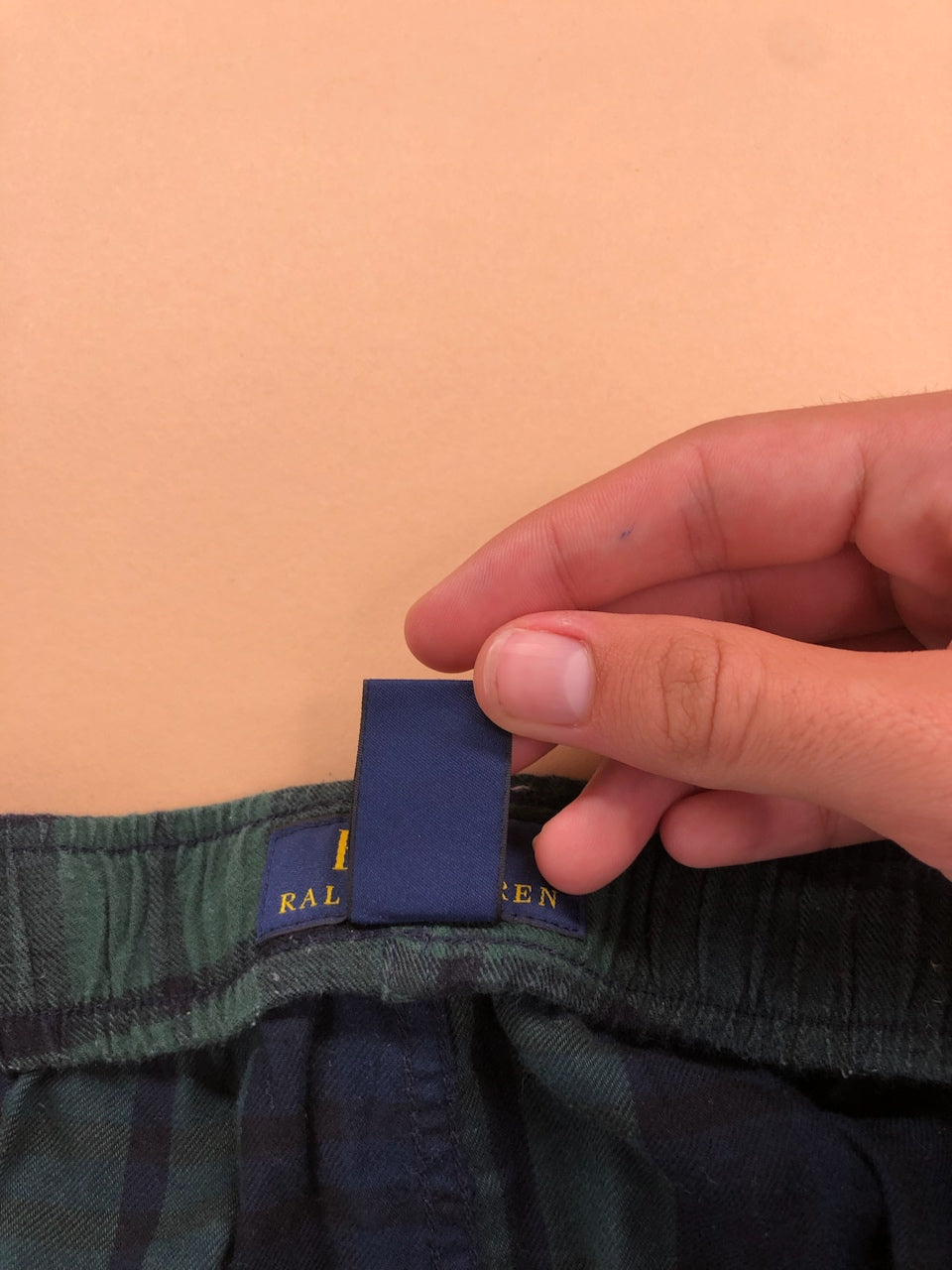 Pyjama Ralph Lauren baggy tartan vert et bleu marine – vue 8