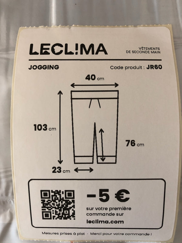 Jogging Ralph Lauren baggy gris foncé – mesures à plat