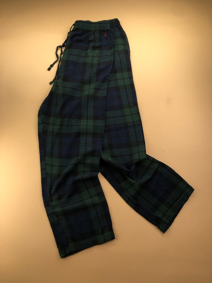 Pyjama Ralph Lauren baggy tartan vert et bleu marine – vue 1