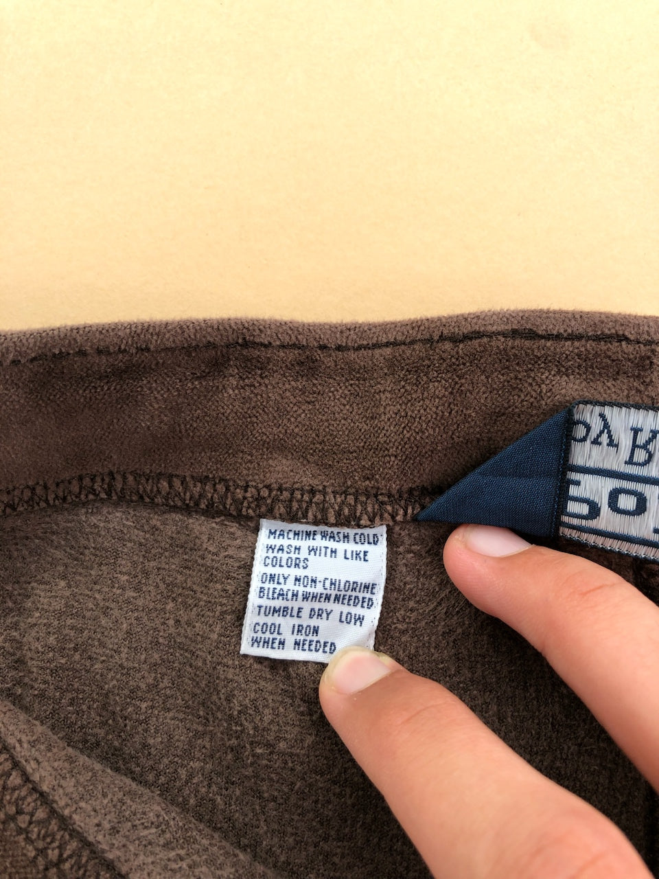 Pyjama Ralph Lauren velours marron – vue 7