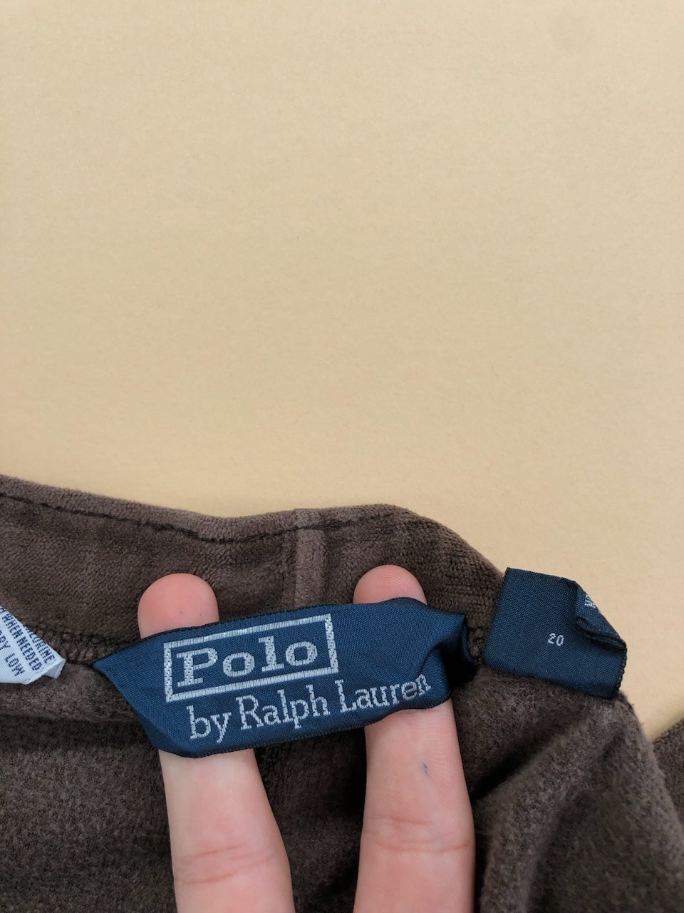 Pyjama Ralph Lauren velours marron – vue 8