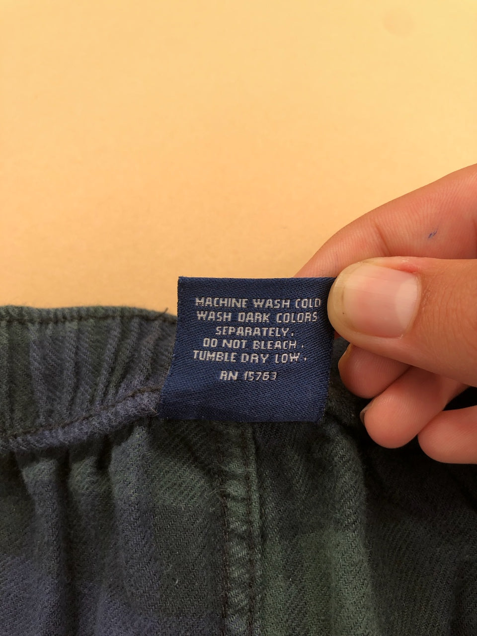 Pyjama Ralph Lauren baggy tartan vert foncé et bleu marine – vue 7