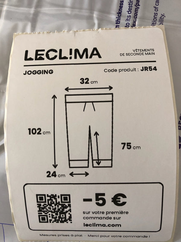 Pyjama Ralph Lauren baggy gris et noir – mesures à plat