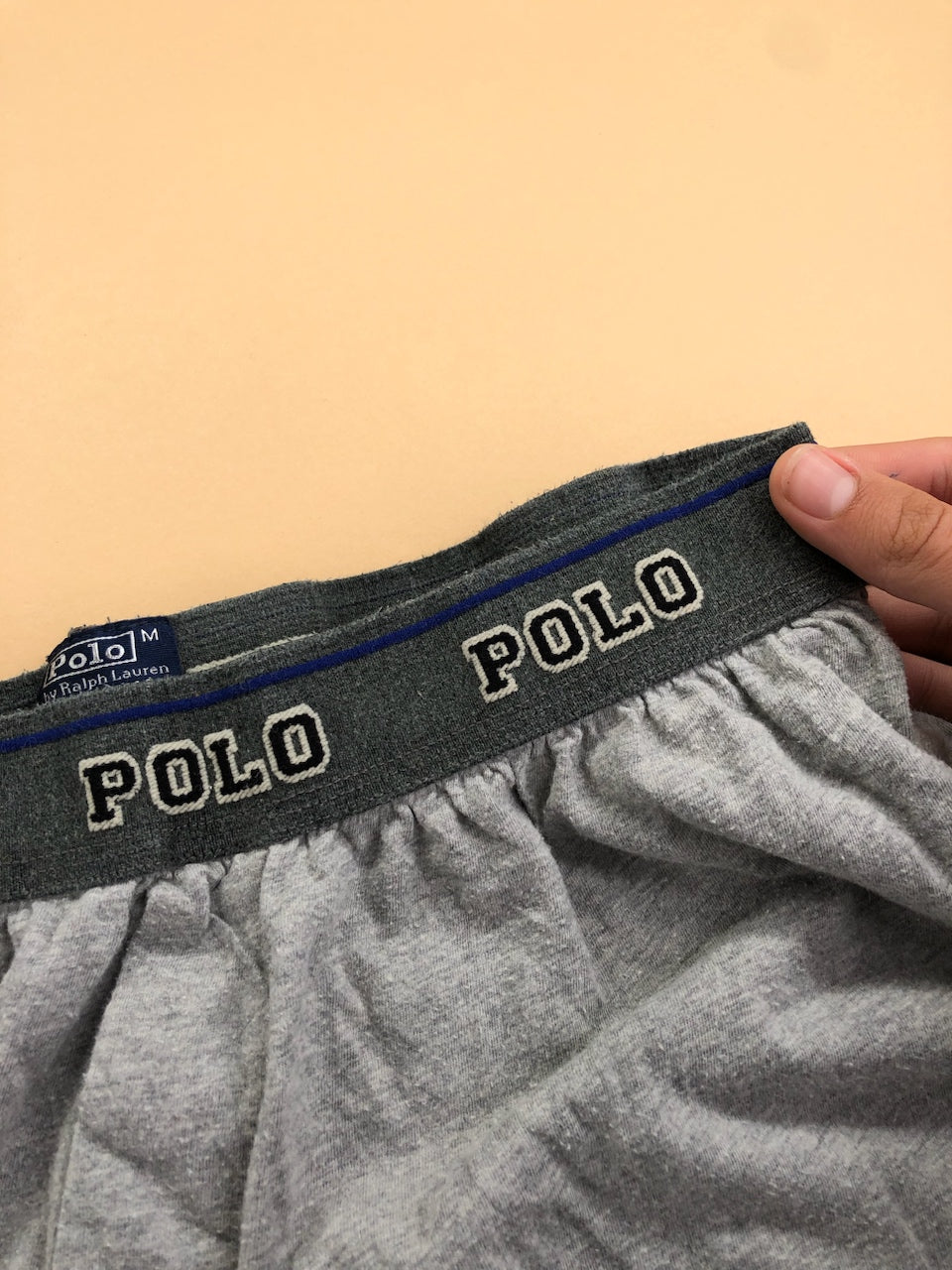 Pyjama Ralph Lauren baggy gris et noir – vue 5