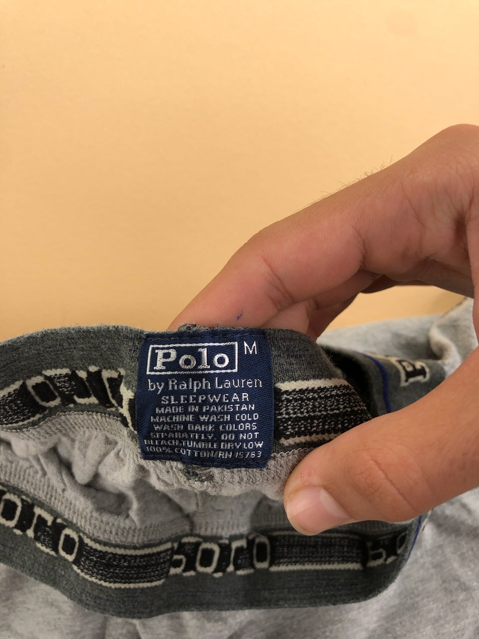 Pyjama Ralph Lauren baggy gris et noir – vue 6