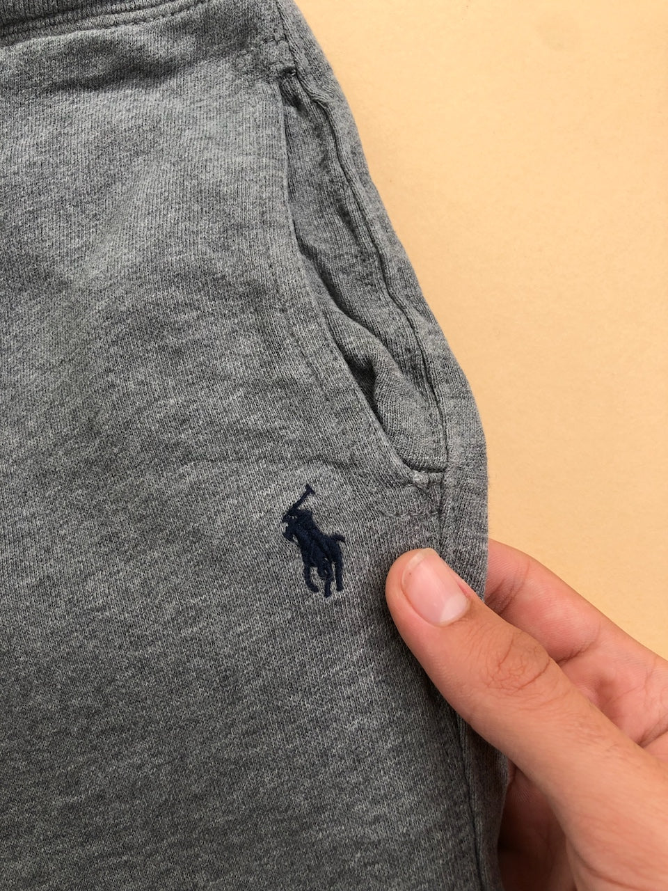 Jogging Ralph Lauren gris et bleu marine – vue 4