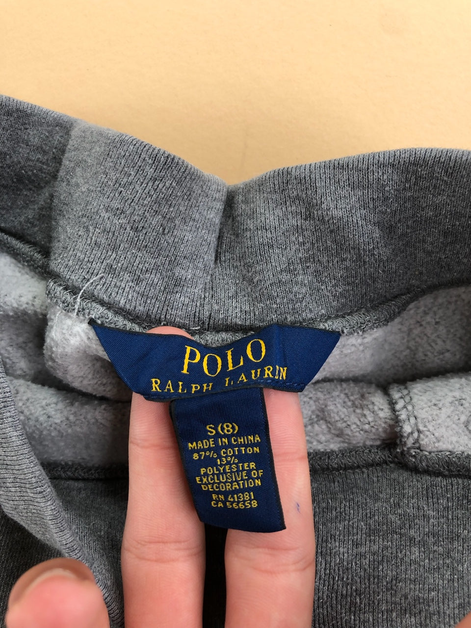 Jogging Ralph Lauren gris et bleu marine – vue 6