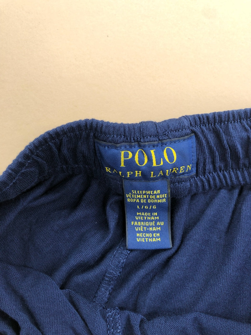 Pyjama Ralph Lauren baggy bleu marine et rouge – vue 6