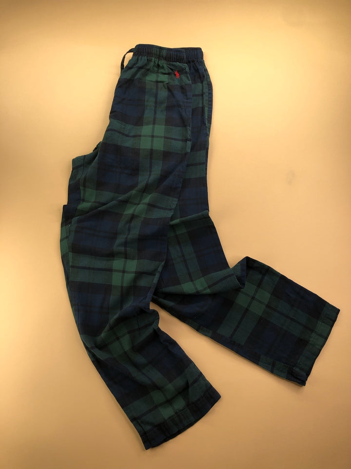Pyjama Ralph Lauren baggy tartan vert foncé et bleu marine – vue 1