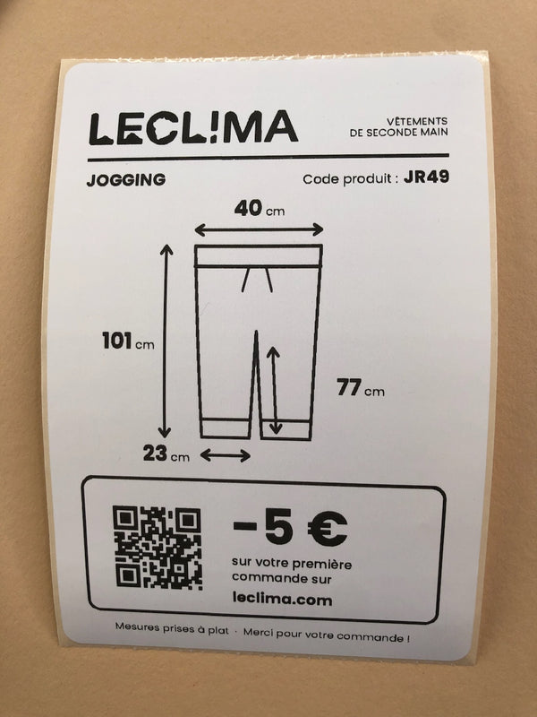 Pyjama Ralph Lauren baggy gris – mesures à plat